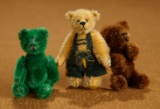 Three German Miniature Teddy Bears 300/500