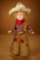 American Composition Shirley Temple by Ideal in Texas Ranger Centennial Costume 700/900