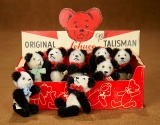 Eight German Miniature Talisman Panda Bears by Schuco in Presentation Box 400/500