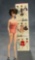 Brunette Bubble-Cut Barbie by Mattel in Coral Swimsuit with Original Box, 1962 $200/300
