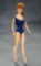 Titian Barbie with Topknot Ponytail, #6, in Rare Original Blue Knit Swimsuit, 1963 $100/200