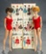 Two Bubble Cut Barbies in Red Knit Swimsuits, 1961/63 $300/400