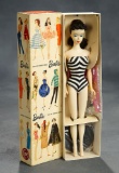 Brunette Ponytail Barbie, #3 Model, by Mattel, in Original Box with Stand, 1960 $200/300