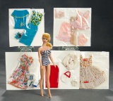 Blonde Ponytail Barbie, Model #4, Mattel,1964, Rare Swimsuit, Five 1600 Series Costumes $300/400
