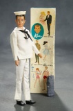Brunette Ken as Sailor with Accessories by Mattel, 1962 $200/300
