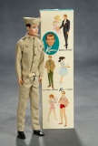 Brunette Ken in Army Soldier Uniform by Mattel, 1962 $200/300