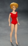 White Ginger Bubble-Cut Barbie with White Lips, Mattel, 1962 $200/300