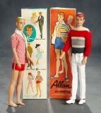 Early Models of Ken and Allan in Original Boxes, 1961/63 $300/400