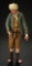 Neapolitan Aged Peasant Man with Turban and Rare Carved Leggings 1500/1800