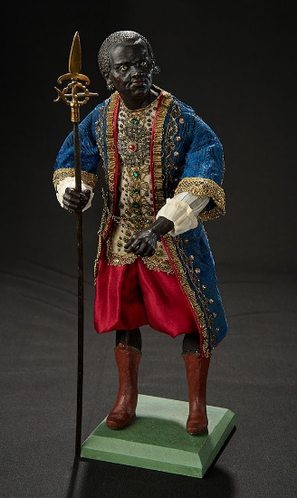 Neapolitan Black Prince in Jeweled Costume with Gold-Tipped Spear 2400/2800