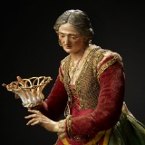 Neapolitan Lady Aristocrat in Rich Original Costume 1200/1800