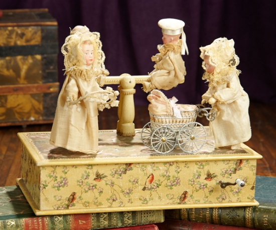 German Musical Mechanical Vignette by Zinner and Sohne 1700/1900