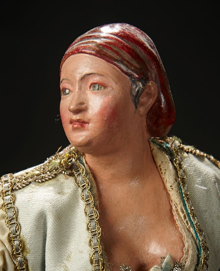 Neapolitan Lady with Red Turban Snood as Mushroom Gatherer 1200/1500