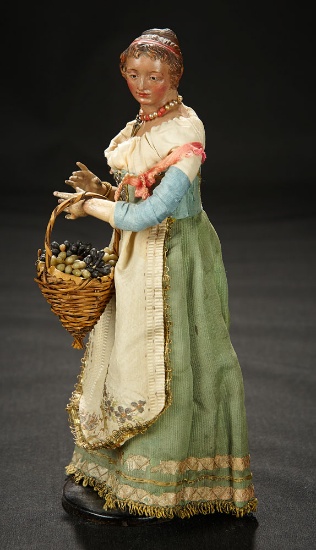 Neapolitan Lady with Basket of Grapes 900/1100