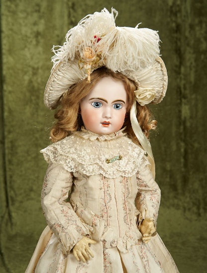 Beautiful Early German Bisque Doll with Expressive Features