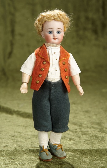 10" German bisque child, 1079, by Simon and Halbig with fully-articulated body. $400/500