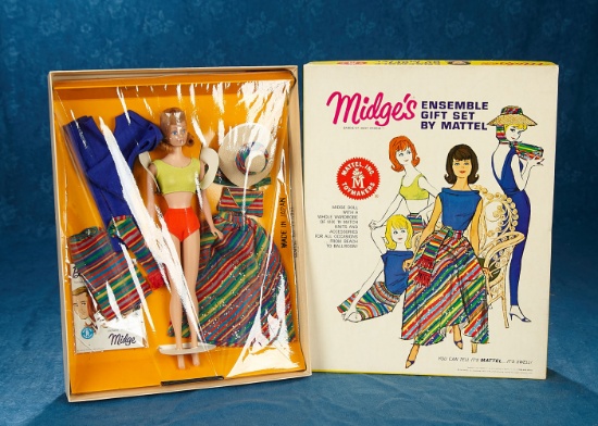 Midge Ensemble Gift Set with Mix 'n Match Knits, 1963 $1100/1300