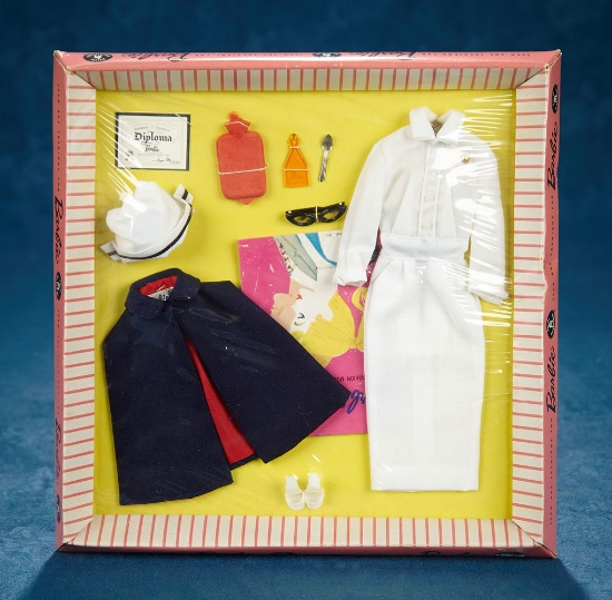 "Registered Nurse" Boxed Barbie Costume, #991, 1961 $200/300