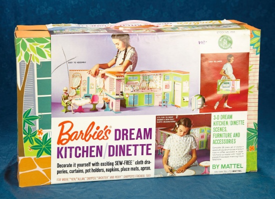 Rare Barbie's Dream Kitchen/Dinette in Original Box with Original Paper Wrapper $1700/2300