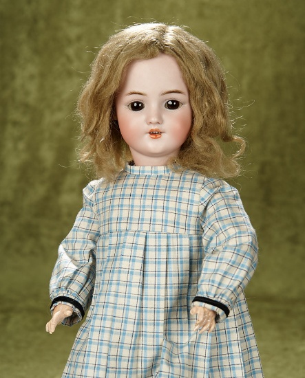 18" German bisque child doll, 1249, by Simon and Halbig, original body and wig. $700/900