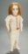 German Bisque Doll with Closed Mouth by Kestner in Original Chemise 1100/1300