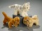 Three German Mohair Miniature Animals by Steiff 500/700