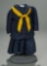 Antique Navy Blue Dress in the Mariner Style 300/400