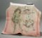 Lithographed Art Deco Pillow Cover of Children in Carnival Costumes 200/300