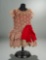 Lace Bebe Dress with Red Satin Bow 300/400