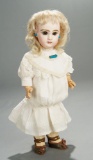 French Bisque Brown-Eyed Bebe, Size 5, by Emile Jumeau 2800/3200