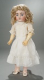 German Bisque Child Doll, Model 143, by Kestner with Original Wig and Body 400/500