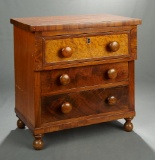 19th Century Doll's Size Wooden Chest of Drawers 400/600