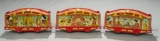Lithographed Tin Train Cars of Mickey Mouse Circus Train by Lionel 400/500