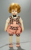 Italian Felt Child Doll by Lenci in Original Romper Suit 400/500