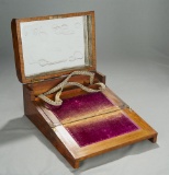 Mid-1800s Burled Walnut Writing Case with Rich Inlays 200/300
