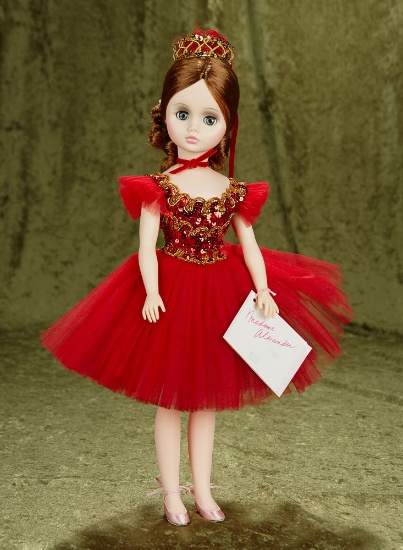 Elise "Firebird" in red and gilt tulle costume. #1605, MIB, 1990