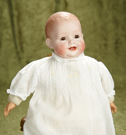 Petite 9 1/2"circ. German bisque Bonnie Baby by Georgene Averill. $400/500