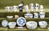 Lot of early blue and white pottery and dishes  $400/500