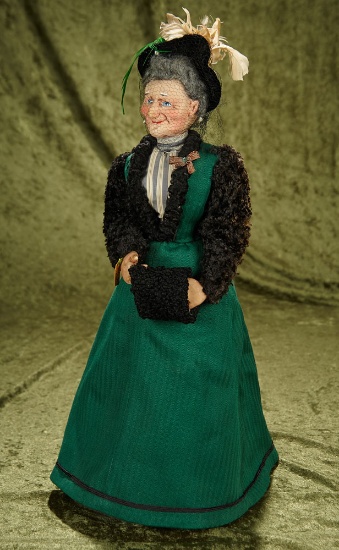 19" French/American Stockinette Doll "Lady of 1890" by Bernard Ravca. $500/700