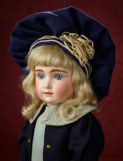 Wonderful German Bisque Closed Mouth Doll known as "A.T. Kestner"  6000/8500