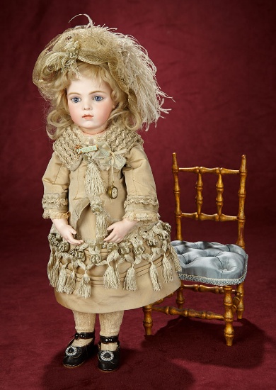 Gorgeous French Bisque Bebe By Leon Casimir Bru with Original Signed Bru Shoes 22,000/27,000