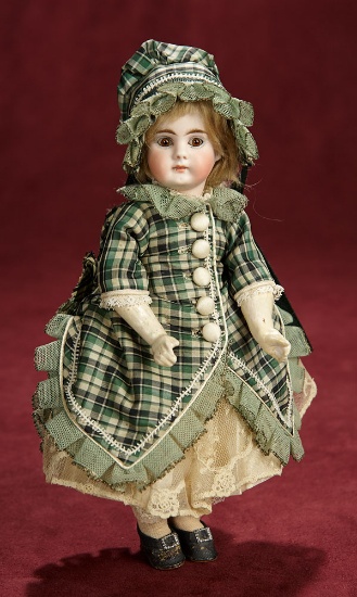 Petite German Bisque Doll, Model 204, by Bahr and Proschild with Rare Closed Mouth 700/900