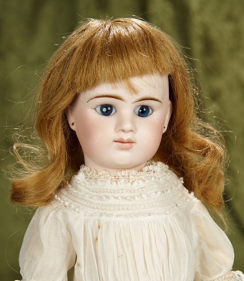 16" French bisque closed mouth bebe by Denamur with original body. $1800/2100