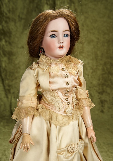 21" German bisque lady doll, model 1159, by Simon and Halbig. $1100/1300