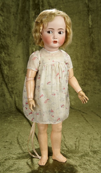 24" German bisque flapper doll, flapper body, model 117n by Kammer and Reinhardt. $1400/1700