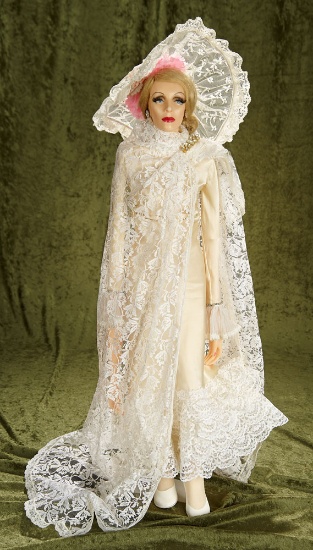 28" Limited edition wax portrait doll of Marlene Dietrich from "The Devil Is A Woman" by Paul Crees.