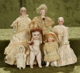 Lot of miniature dolls including Little Women dollhouse dolls and more