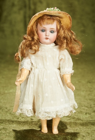 10" German bisque child, 174, by Kestner in dainty petite size. $400/500