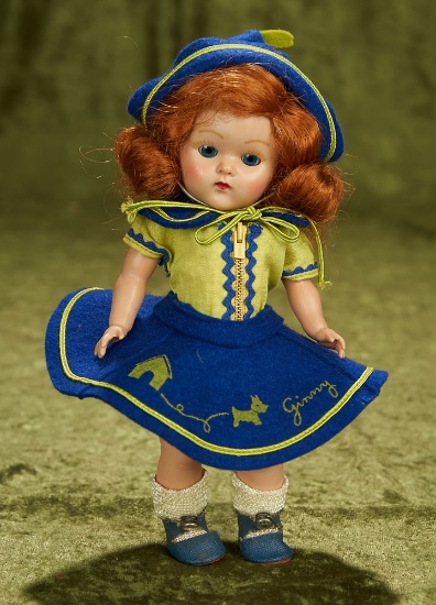 8" Painted lash Ginny in poodle costume from Whiz Kids series. $400/500