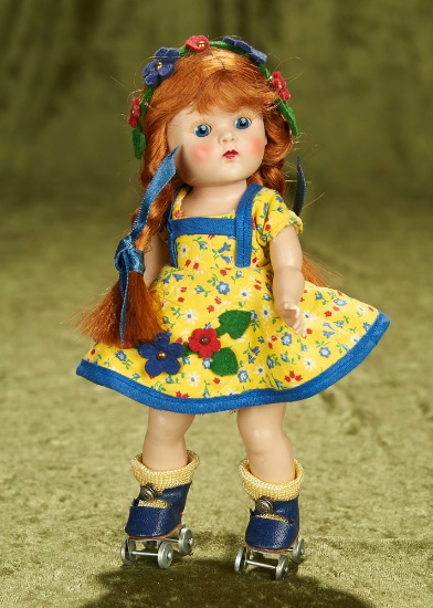 8" Painted lash Ginny as "Roller Skater" from Sports Series. $300/400